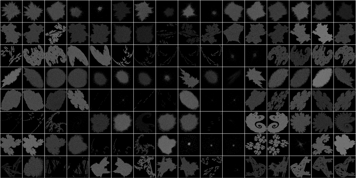 Random samples from FractalDB-1k